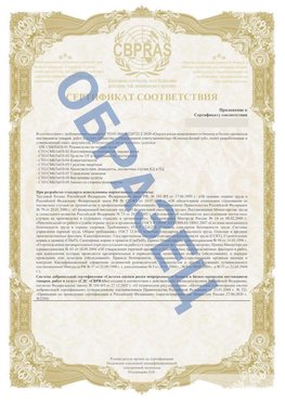 Образец Приложение к СТО 01.064.00220722.2-2020 Киржач Сертификат СТО 01.064.00220722.2-2020 